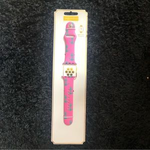 Simply Southern ladies Apple Watch compatible band for 38mm watch. Pink/green